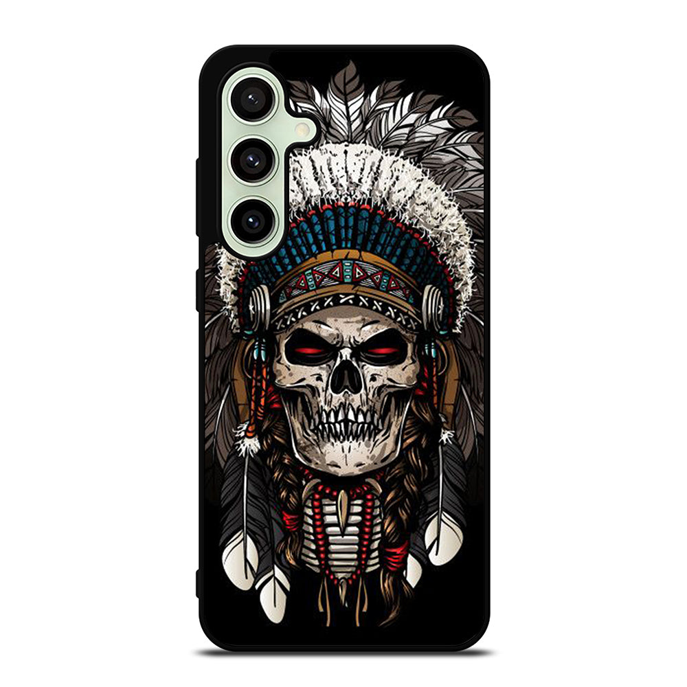 INDIAN FEATHER SKULL ART 2 Samsung Galaxy S24 FE Case Cover