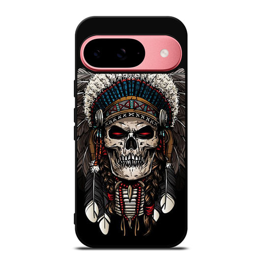INDIAN FEATHER SKULL ART 2 Google Pixel 9 Case Cover
