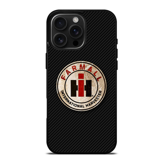 INTERNATIONAL HARVESTER LOGO CARBON iPhone 16 Pro Max Case Cover