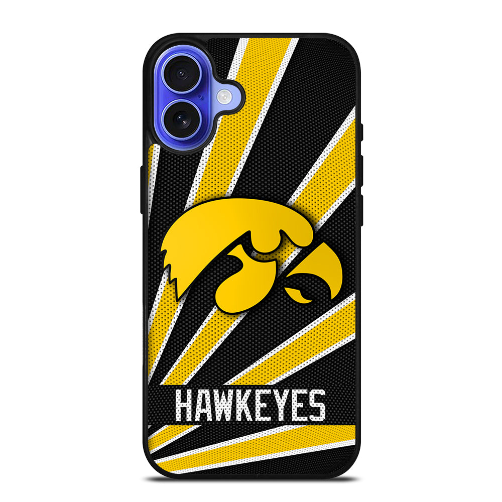 IOWA HAWKEYES FOOTBAL LOGO iPhone 16 Case Cover