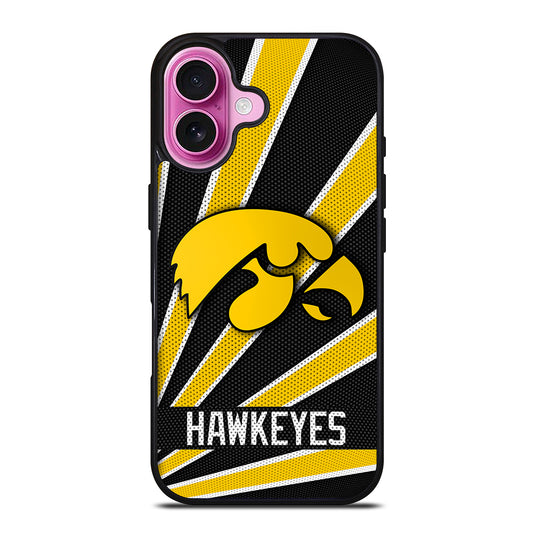 IOWA HAWKEYES FOOTBAL LOGO iPhone 16 Plus Case Cover