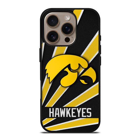 IOWA HAWKEYES FOOTBAL LOGO iPhone 16 Pro Case Cover