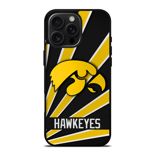 IOWA HAWKEYES FOOTBAL LOGO iPhone 16 Pro Max Case Cover