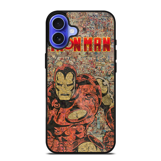 IRON MAN COMIC iPhone 16 Case Cover