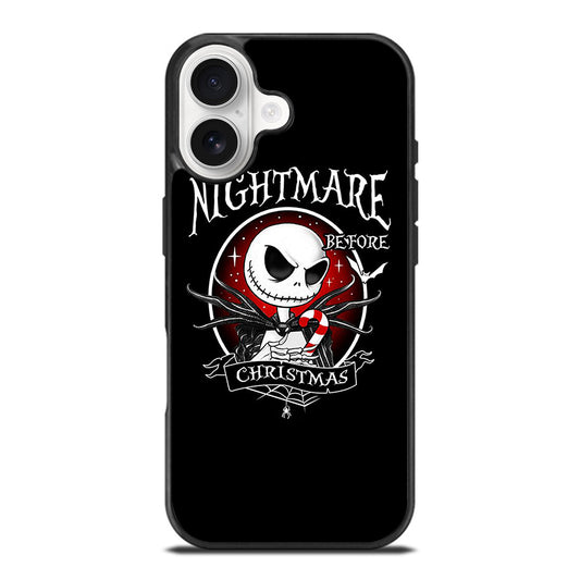 JACK SKELLINGTON NIGHTMARE BEFORE CHRISTMAS BLACK iPhone 17 Case Cover