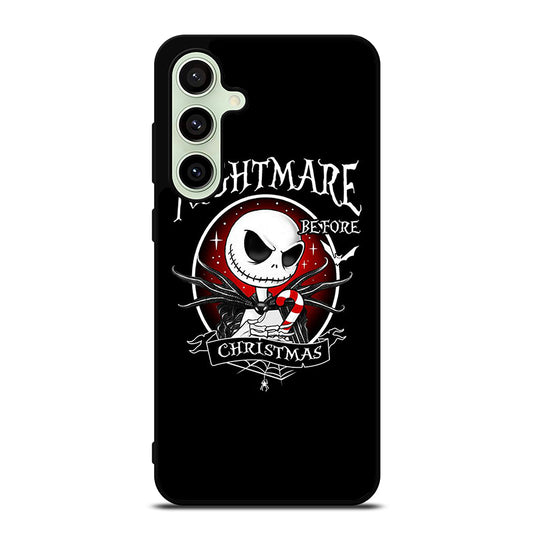 JACK SKELLINGTON NIGHTMARE BEFORE CHRISTMAS BLACK Samsung Galaxy S24 FE Case Cover