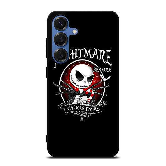 JACK SKELLINGTON NIGHTMARE BEFORE CHRISTMAS BLACK Samsung Galaxy S25 Case Cover