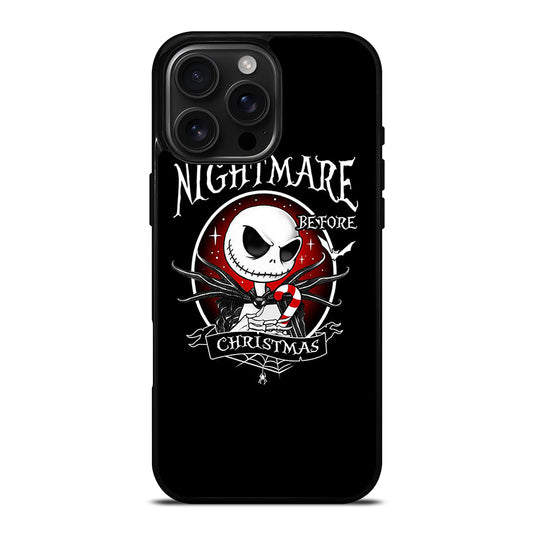 JACK SKELLINGTON NIGHTMARE BEFORE CHRISTMAS BLACK iPhone 16 Pro Max Case Cover