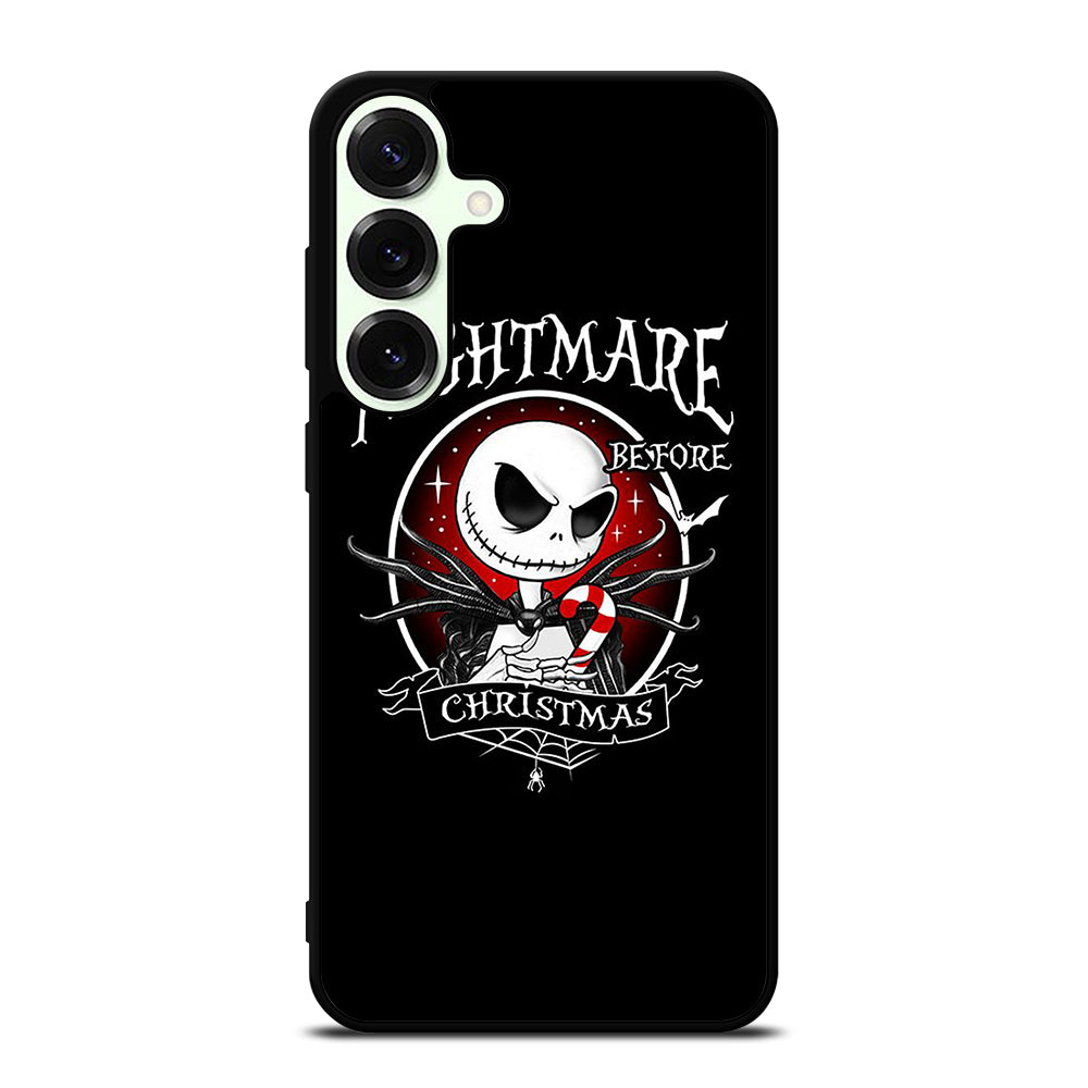 JACK SKELLINGTON NIGHTMARE BEFORE CHRISTMAS BLACK Samsung Galaxy S25 Plus Case Cover