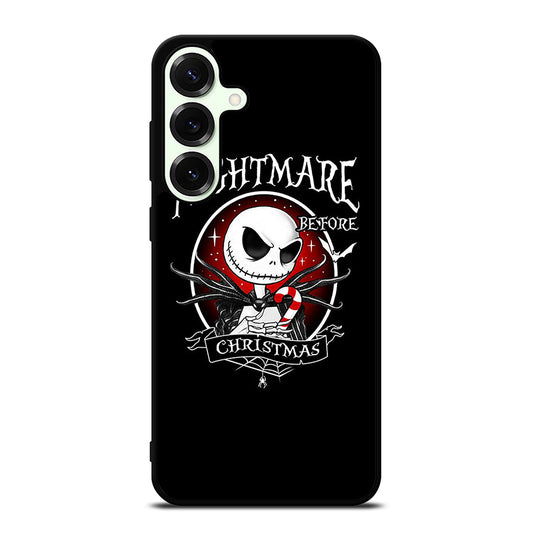 JACK SKELLINGTON NIGHTMARE BEFORE CHRISTMAS BLACK Samsung Galaxy S25 Plus Case Cover