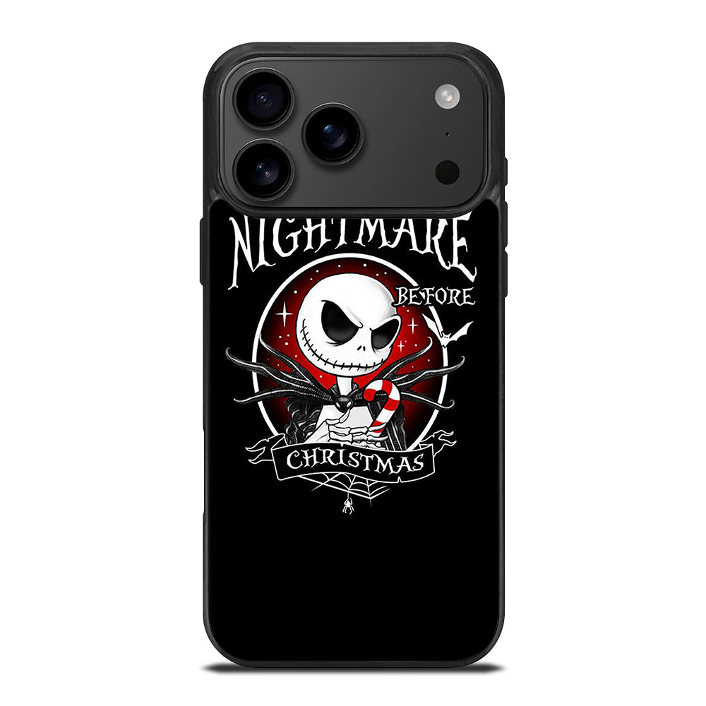 JACK SKELLINGTON NIGHTMARE BEFORE CHRISTMAS BLACK iPhone 17 Pro Max Case Cover
