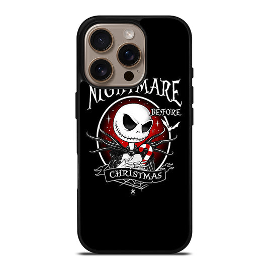 JACK SKELLINGTON NIGHTMARE BEFORE CHRISTMAS BLACK iPhone 16 Pro Case Cover