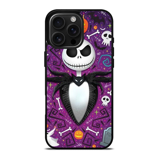 JACK SKELLINGTON NIGHTMARE BEFORE CHRISTMAS CARTOON iPhone 16 Pro Max Case Cover