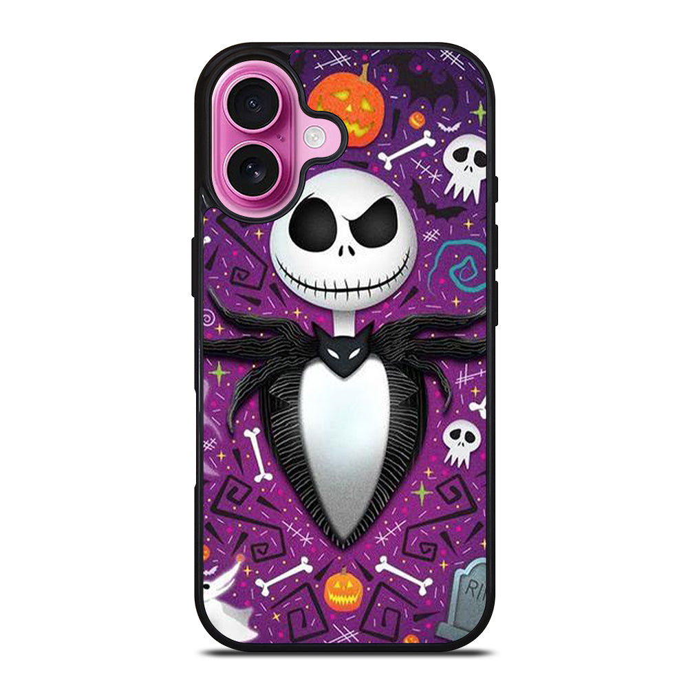 JACK SKELLINGTON NIGHTMARE BEFORE CHRISTMAS CARTOON iPhone 16 Plus Case Cover