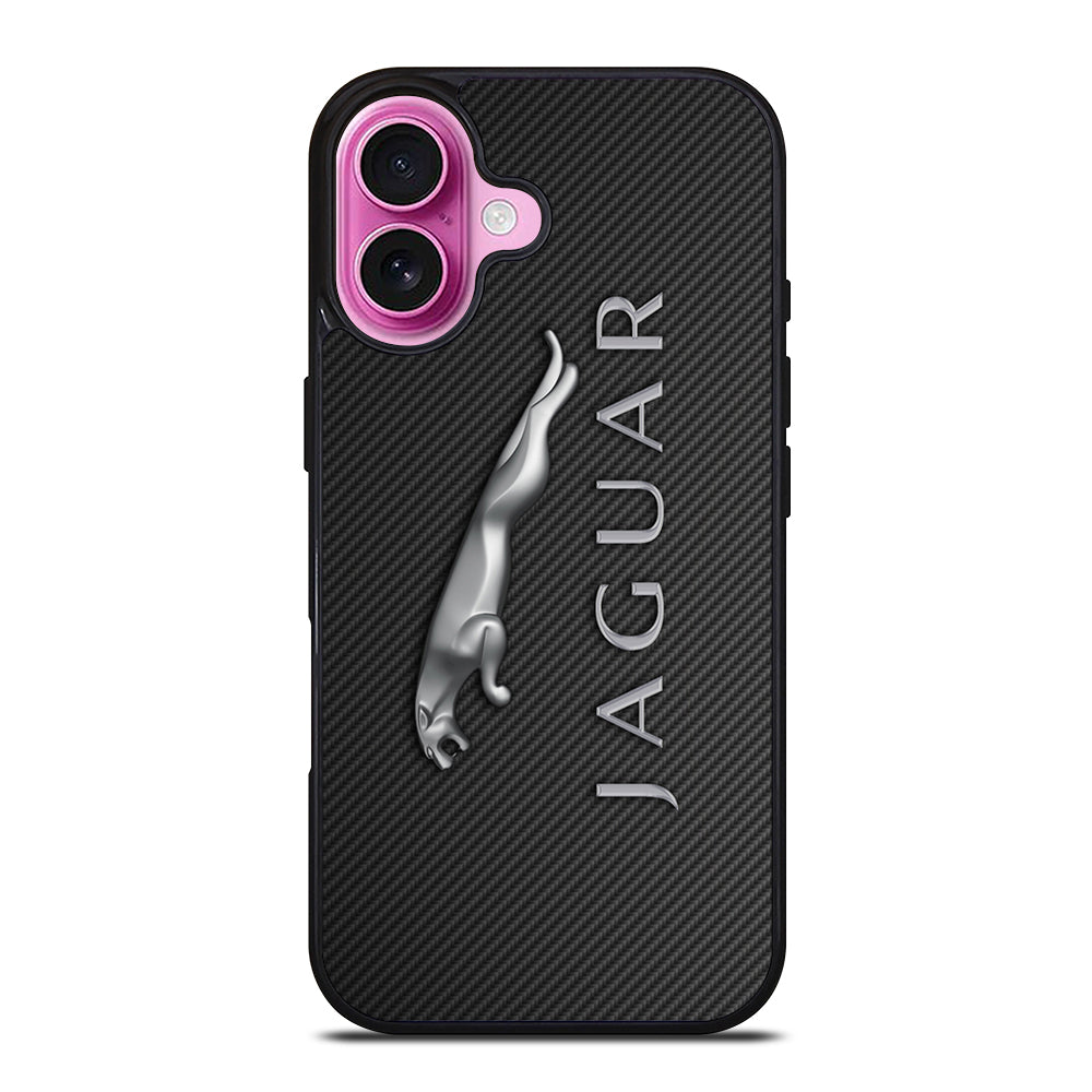 JAGUAR LOGO CARBON iPhone 16 Plus Case Cover