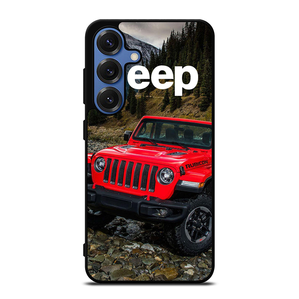 JEEP RED CAR Samsung Galaxy S25 Case Cover