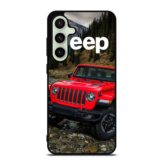 JEEP RED CAR Samsung Galaxy S24 FE Case Cover