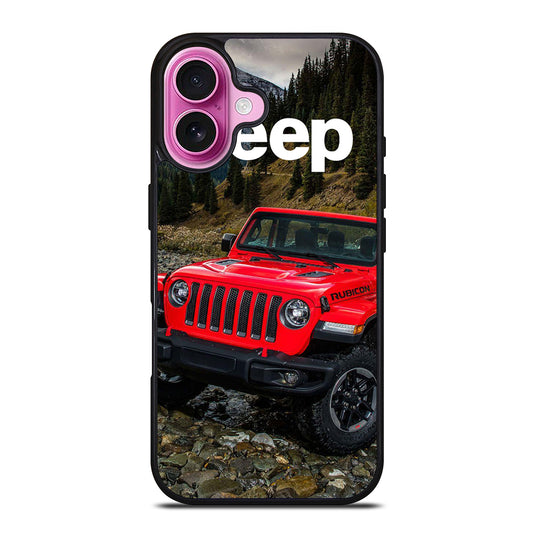 JEEP RED CAR iPhone 16 Plus Case Cover