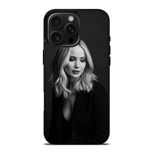 JENNIFER LAWRENCE BLACK iPhone 16 Pro Max Case Cover