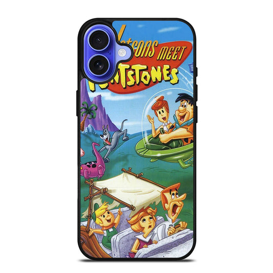 JETSONS MEET FLINTSTONES CARTOON 2 iPhone 16 Case Cover