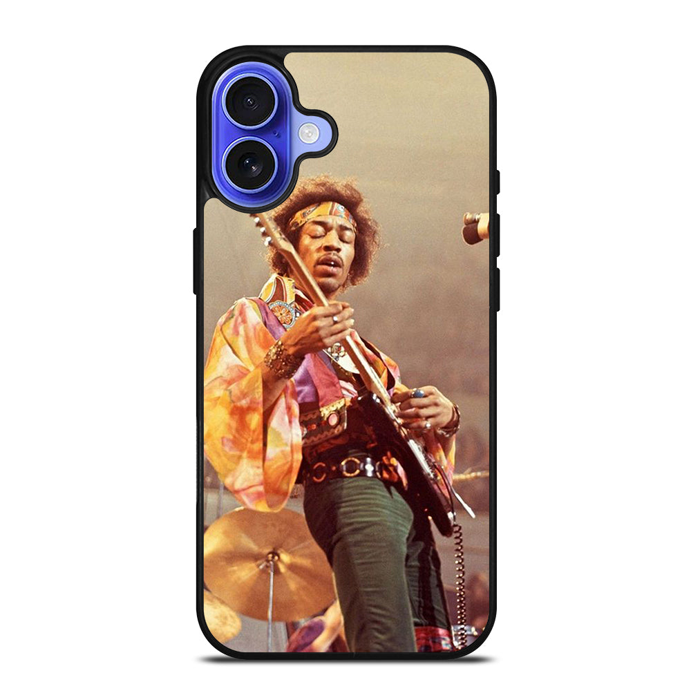 JIMI HENDRIX AND GUITAR iPhone 16 Case Cover