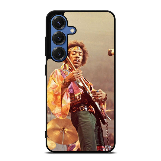 JIMI HENDRIX AND GUITAR Samsung Galaxy S25 Case Cover