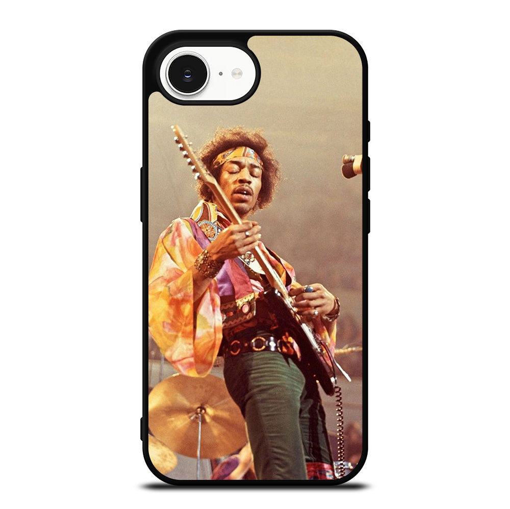 JIMI HENDRIX AND GUITAR iPhone 16e Case Cover