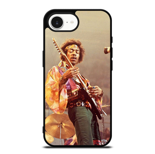 JIMI HENDRIX AND GUITAR iPhone 16e Case Cover
