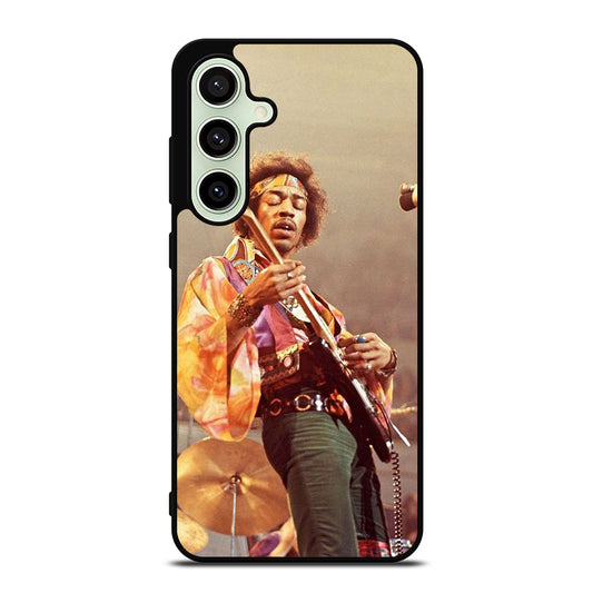 JIMI HENDRIX AND GUITAR Samsung Galaxy S24 FE Case Cover