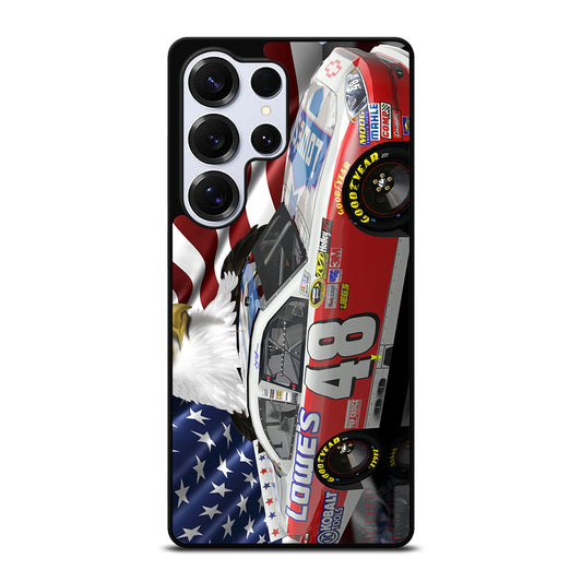 JIMMIE JOHNSON NASCAR AMERICAN FLAG Samsung Galaxy S25 Ultra Case Cover
