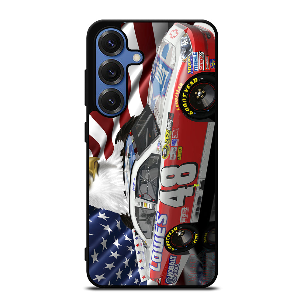 JIMMIE JOHNSON NASCAR AMERICAN FLAG Samsung Galaxy S26 Case Cover