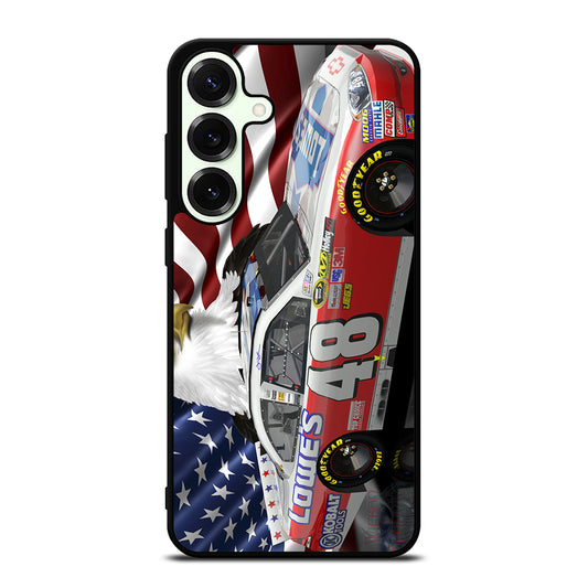 JIMMIE JOHNSON NASCAR AMERICAN FLAG Samsung Galaxy S25 Plus Case Cover