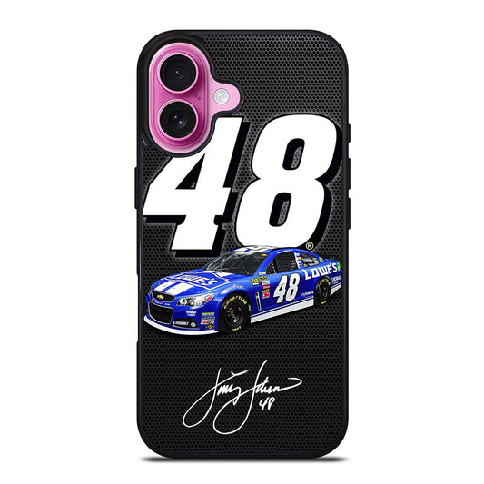 JIMMIE JOHNSON NASCAR SIGNATURE iPhone 16 Plus Case Cover