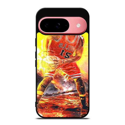 JIMMY BUTLER FLAME CHICAGO BULLS Google Pixel 9 Case Cover