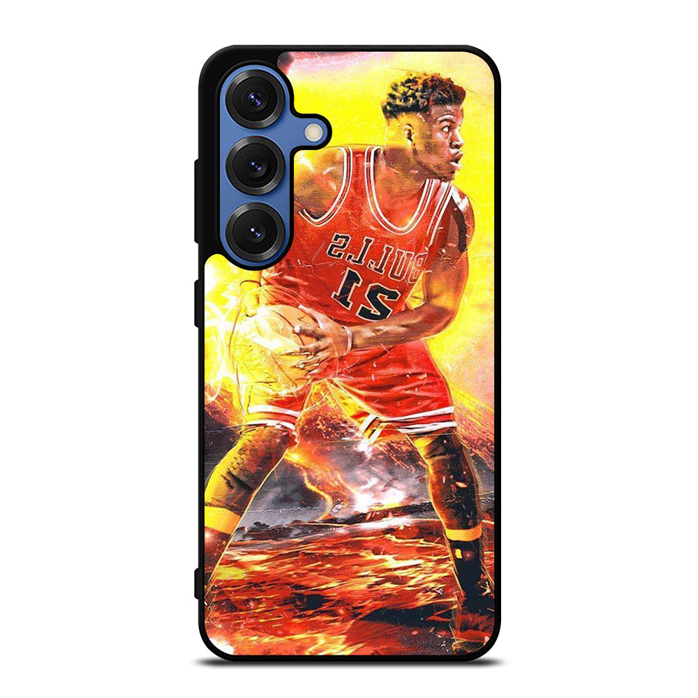 JIMMY BUTLER FLAME CHICAGO BULLS Samsung Galaxy S25 Case Cover