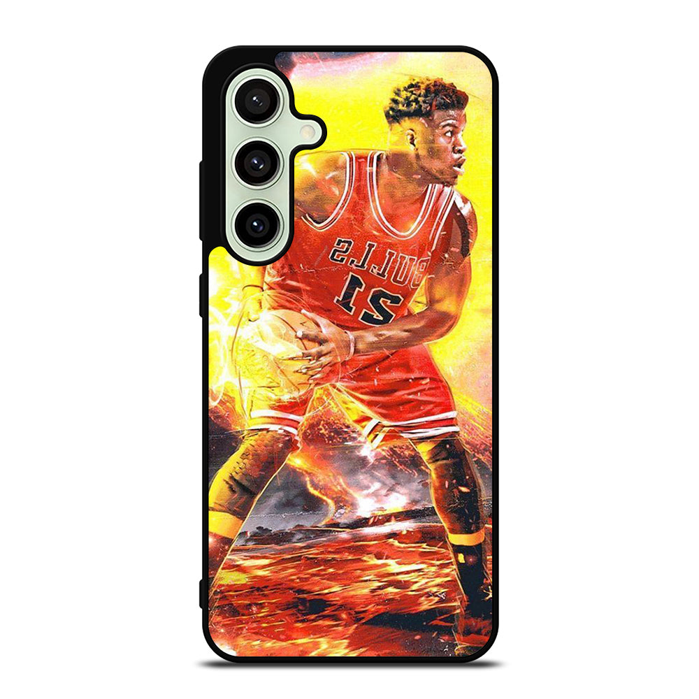 JIMMY BUTLER FLAME CHICAGO BULLS Samsung Galaxy S24 FE Case Cover