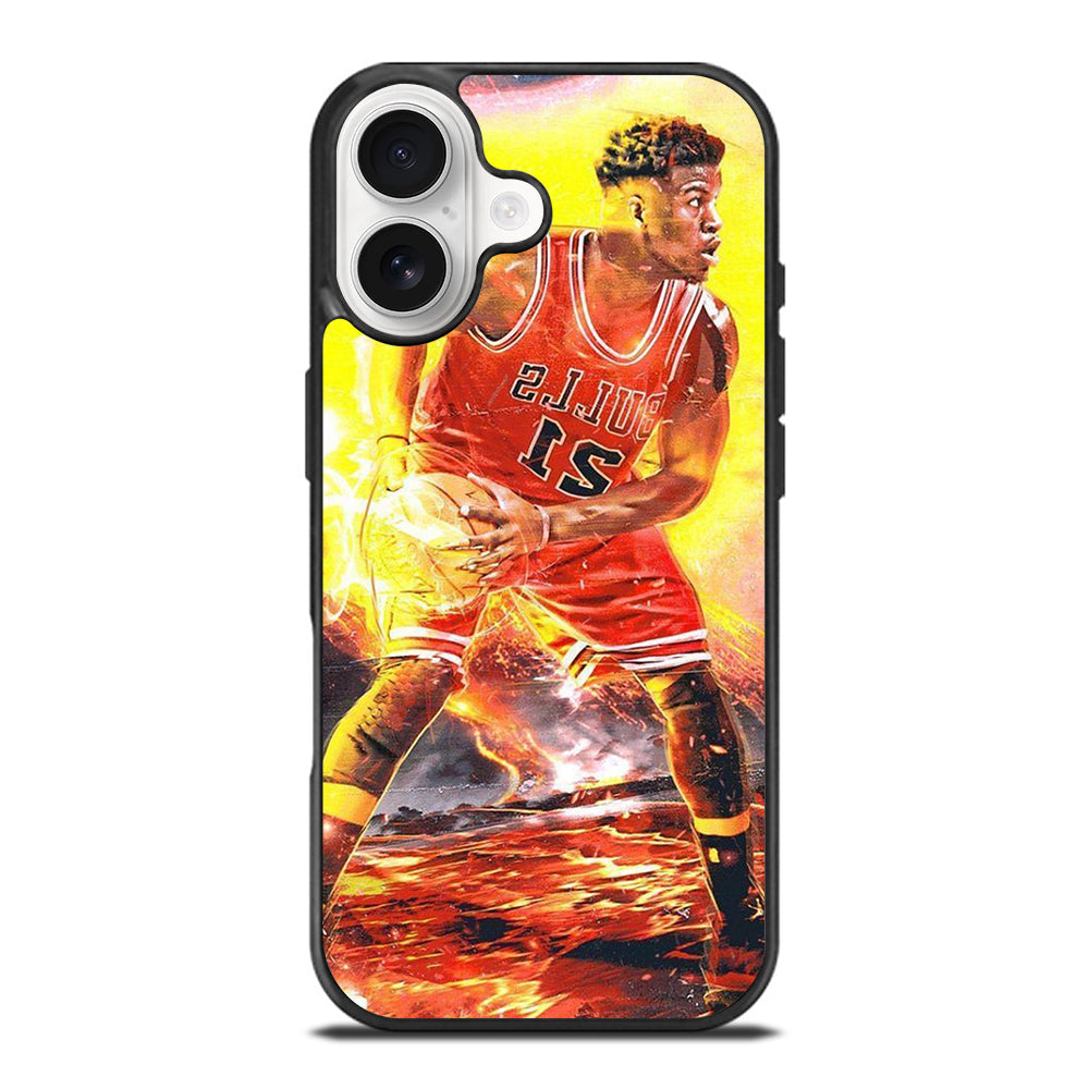 JIMMY BUTLER FLAME CHICAGO BULLS iPhone 17 Case Cover