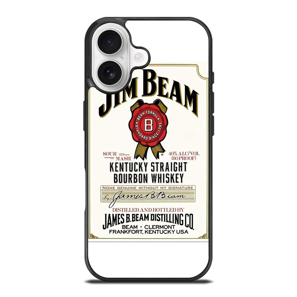 JIM BEAM BOURBON WHISKEY LABEL iPhone 17 Case Cover