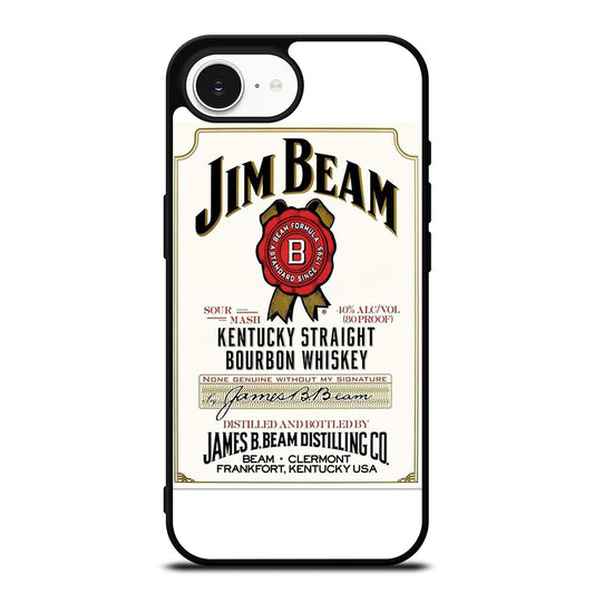 JIM BEAM BOURBON WHISKEY LABEL iPhone 16e Case Cover