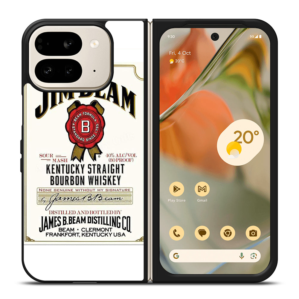 JIM BEAM BOURBON WHISKEY LABEL Google Pixel 9 Pro Fold Case Cover