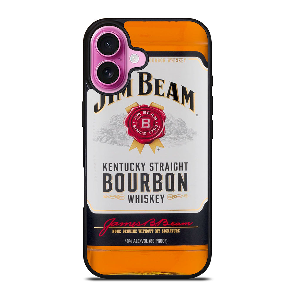 JIM BEAM WHISKEY BOTTLE iPhone 16 Plus Case Cover