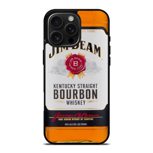 JIM BEAM WHISKEY BOTTLE iPhone 16 Pro Max Case Cover
