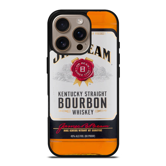 JIM BEAM WHISKEY BOTTLE iPhone 16 Pro Case Cover