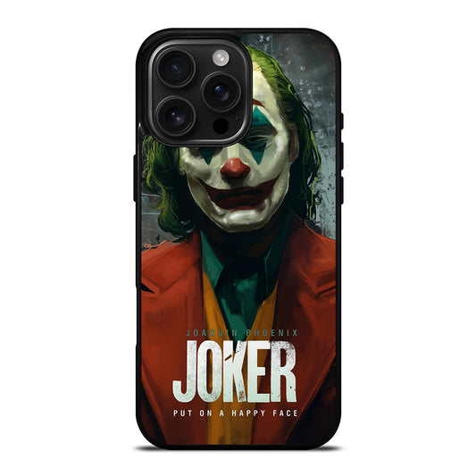 JOAQUIN PHOENIX JOKER HAPPY FACE 2 iPhone 16 Pro Max Case Cover