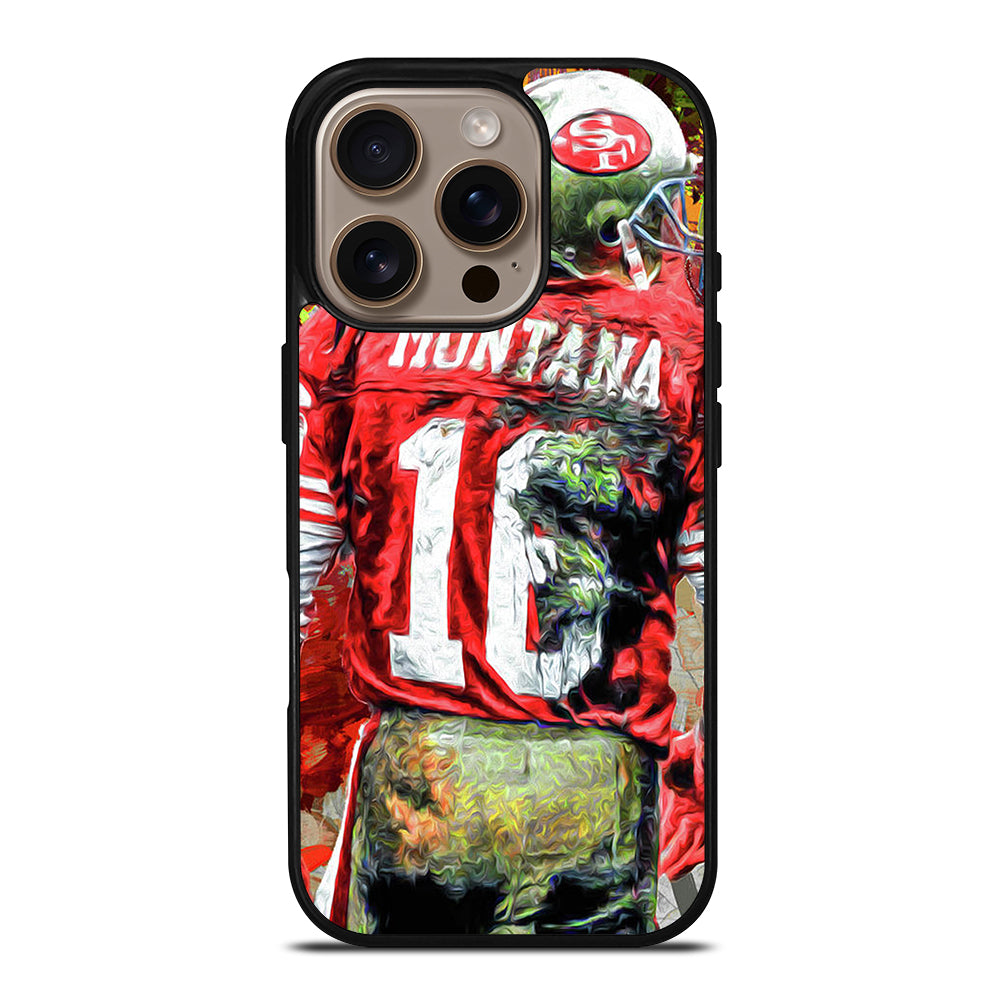 JOE MONTANA 49ERS ART iPhone 16 Pro Case Cover