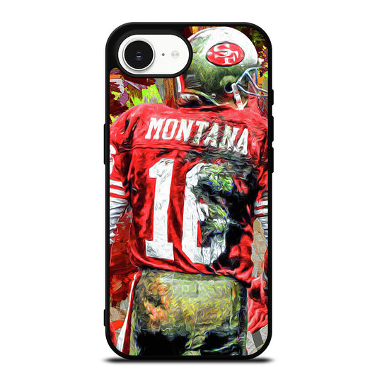 JOE MONTANA 49ERS ART iPhone 16e Case Cover