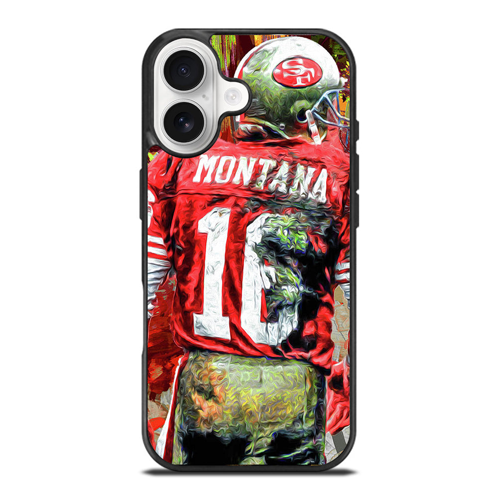 JOE MONTANA 49ERS ART iPhone 17 Case Cover