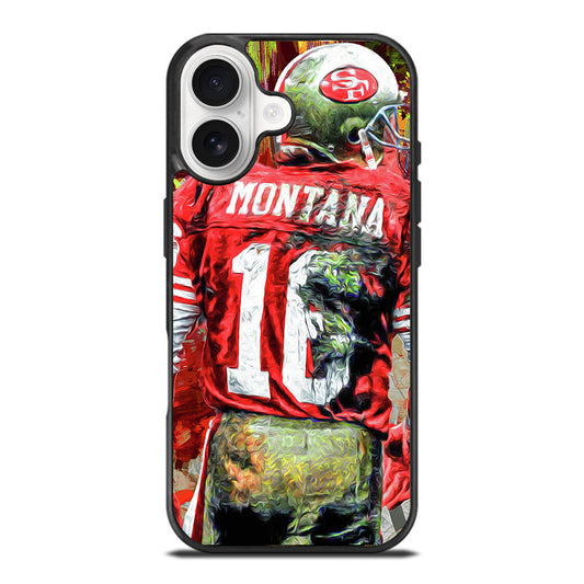 JOE MONTANA 49ERS ART iPhone 17 Case Cover
