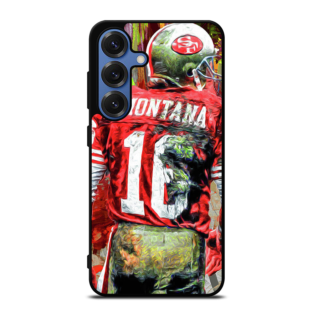 JOE MONTANA 49ERS ART Samsung Galaxy S25 Case Cover