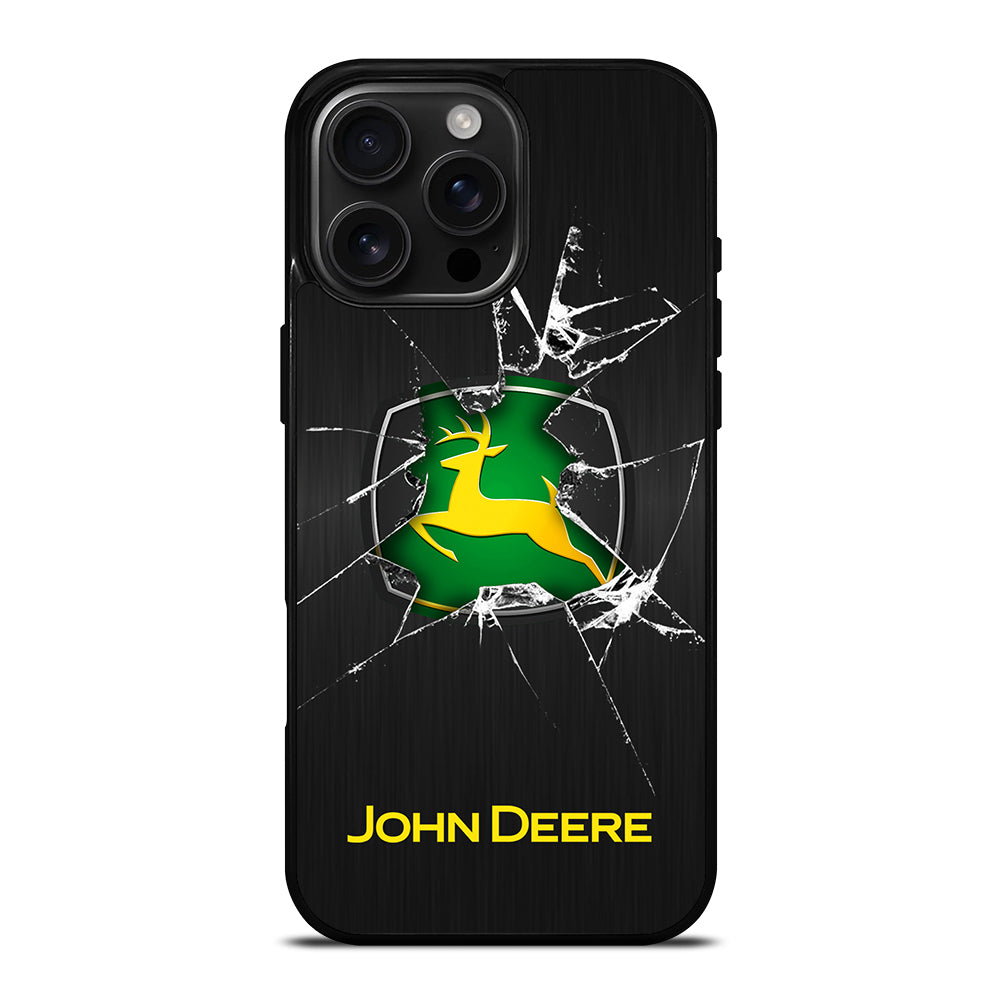 JOHN DEERE CRACKED GLASS LOGO iPhone 16 Pro Max Case Cover